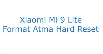 Xiaomi Mi 9 Lite Format Atma Hard Reset
