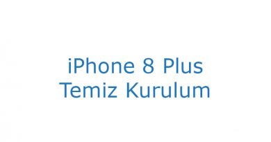 iPhone 8 Plus Temiz Kurulum