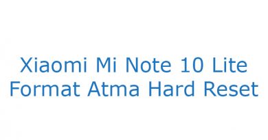 Xiaomi Mi Note 10 Lite Format Atma Hard Reset