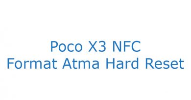 Poco X3 NFC Format Atma Hard Reset