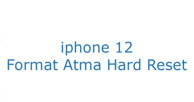 iphone 12 Format Atma Hard Reset